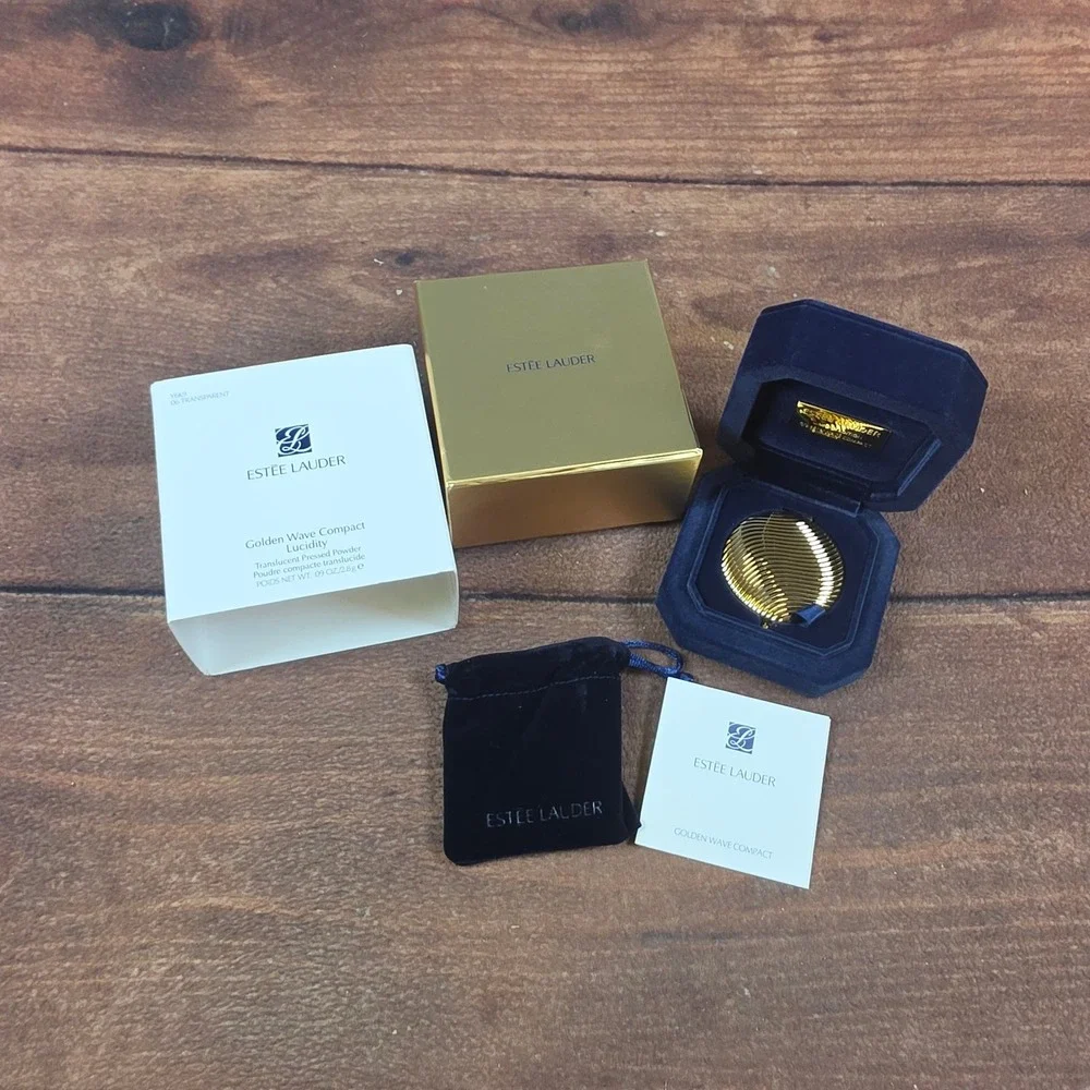 Estee Lauder Scorpio Zodiac Compact Women OS Gold Excellent Lucidity Powder